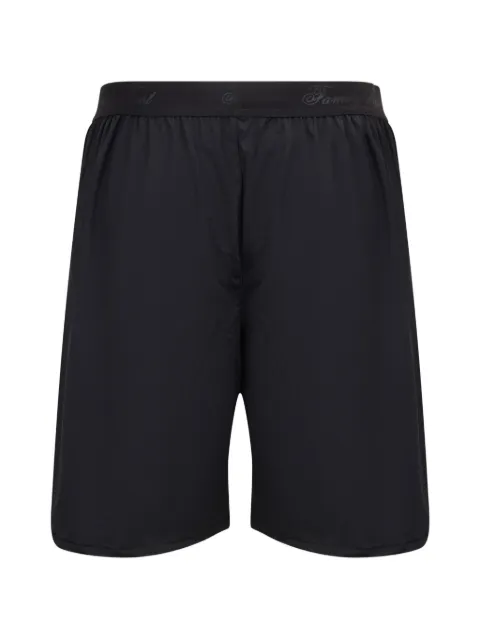 Family First logo-waistband shorts Black TKS2501BK