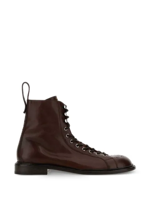 Versace Billy leather boots Brown 10233271A17656