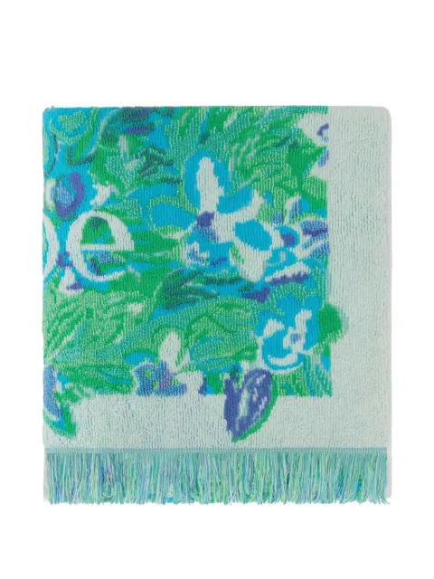 Chloé embroidered floral towel Green CH26UTE01SPN