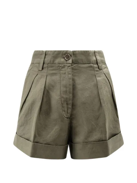 ASPESI pleated shorts Green S6G0222G20885260