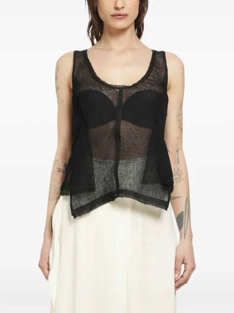 YEHUAFAN sleeveless tank top Black C1001008