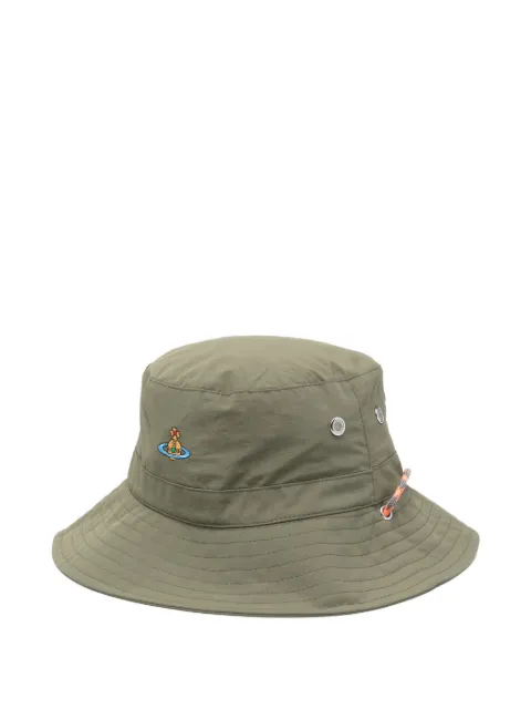 Vivienne Westwood Orb-embroidered adventure hat Green 81020028W01HM