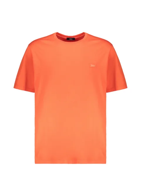 Herno round-neck cotton T-shirt Orange JG000172U52023