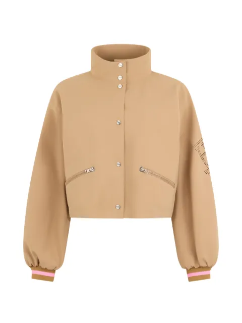 Herno high-neck cropped jacket Neutrals GI000187D13455S