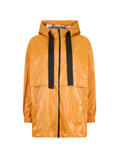 Herno hooded zip-fastening coat Orange GC00077DL12596