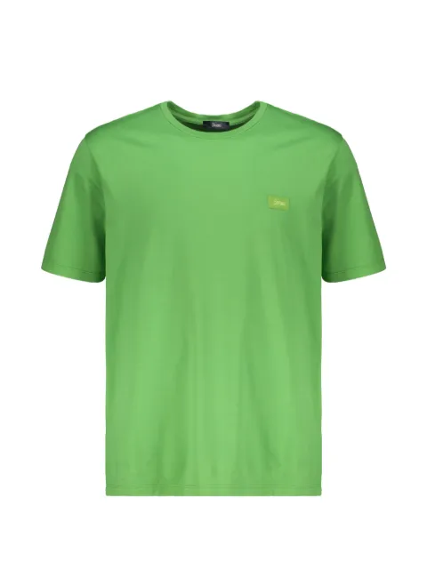 Herno logo-patch round-neck T-shirt Green JG000172U52023