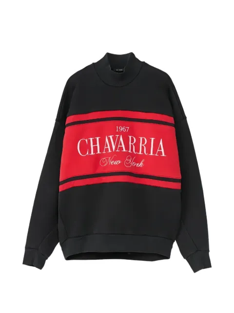 Willy Chavarria Chavarria Stripe Gilroy sweatshirt Black WCJSY0191