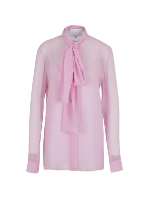 Costarellos tie-neck blouse Pink SS2671BLOUSESILKGEORGETTE