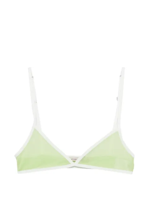 Paloma Wool sheer triangle bralette Green WDME02