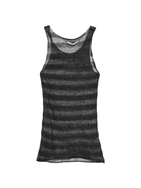 Paloma Wool Dino striped sheer tank top Black WJ5502
