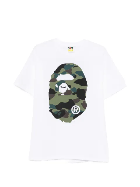 A BATHING APE® Ape Head camouflage-print T-shirt White 001TEM301015M