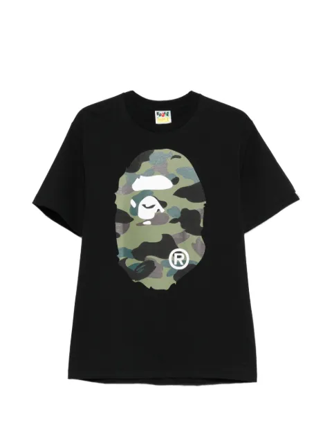 A BATHING APE® camouflage-print T-shirt Black 001TEM301015M