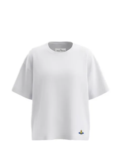 Vivienne Westwood Orb-embroidered T-shirt White 3G01004QJ001M