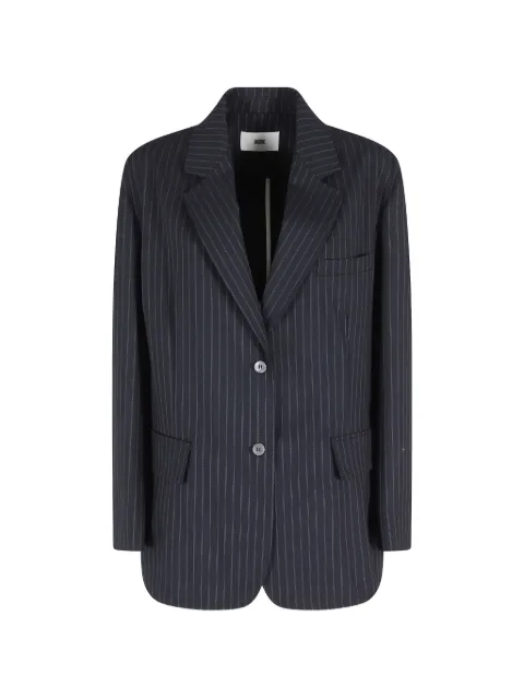 SOLOTRE pinstripe-patterned blazer Blue M1AB0076098