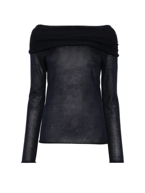 Roberto Collina off-the-shoulder sweater Blue 261FXA02082