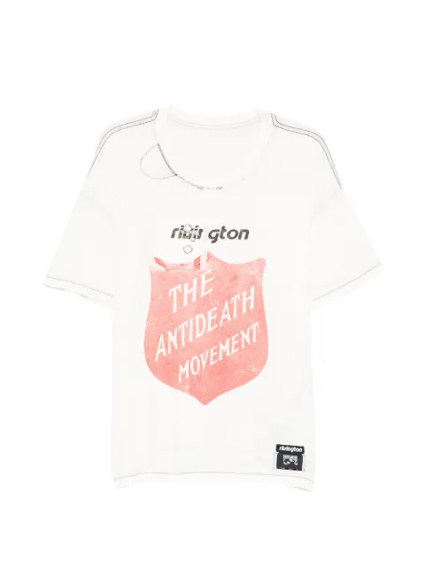 RRR123 graphic-print distressed T-shirt White ANTDSS92