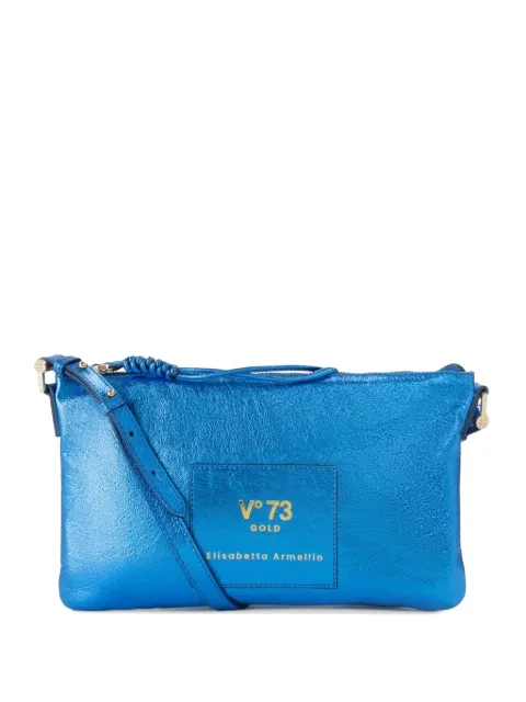 V°73 logo-patch shoulder bag Blue 73BP9VT03LO