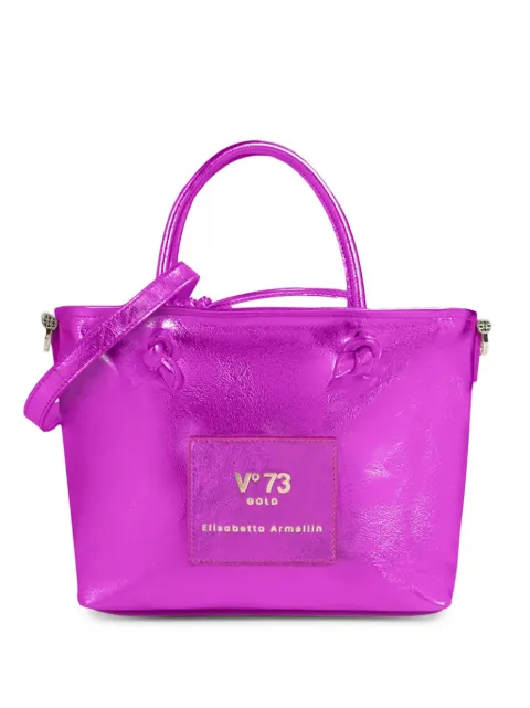V°73 logo-patch tote bag Purple 73BP9VT02LO