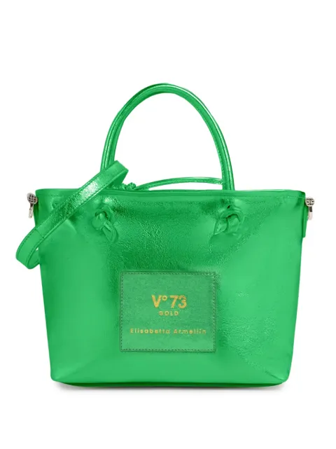 V°73 logo-patch tote bag Green 73BP9VT02LO
