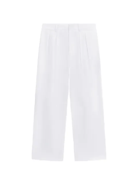 Liviana Conti Phyllis pleated straight-leg trousers White L6SK81