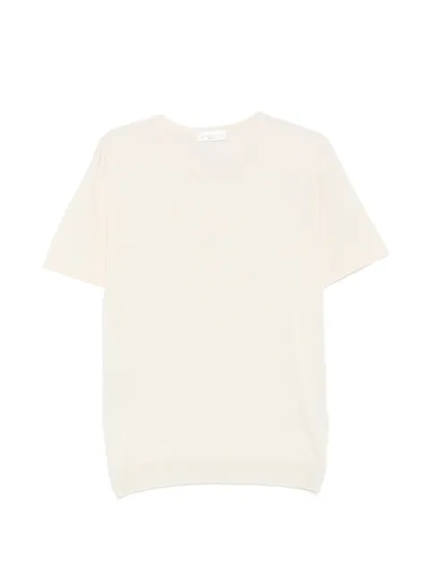 Roberto Collina short-sleeve knitted T-shirt Neutrals 261MYA01021