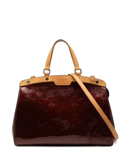 Louis Vuitton Pre-Owned 2012 Monogram Vernis Brea MM satchel Red PLL4X9AO2PM62LAT