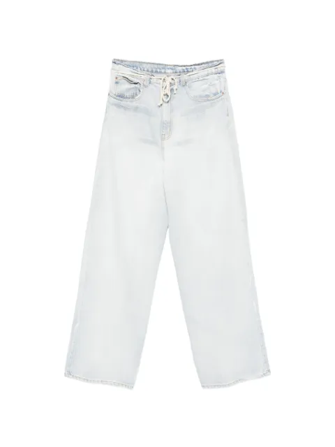 RRR123 bleached drawstring jeans Blue NROSPA50