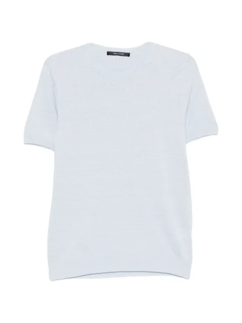 Tagliatore Josh fine-knit T-shirt Blue JOSHGSE2602