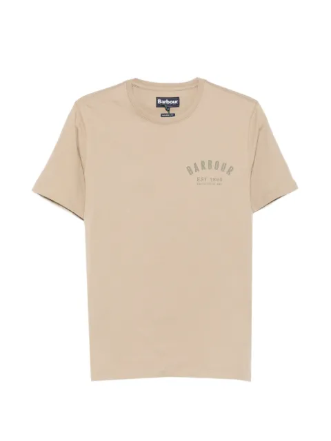 Barbour Preppy logo-print T-shirt Neutrals MTS0502