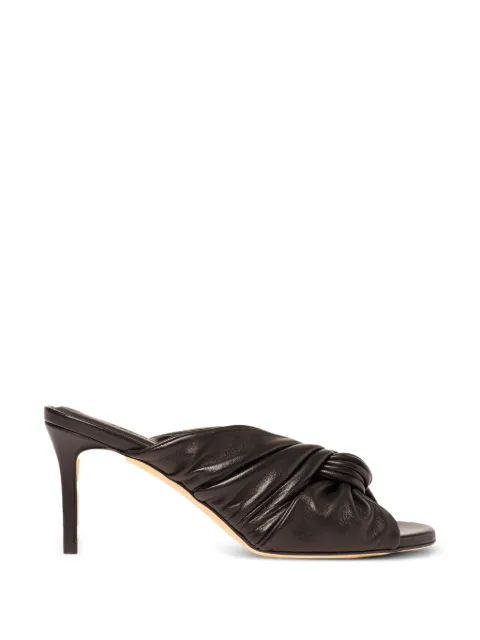 Scarosso 75mm Kiki mules Brown KIKISANDBROCALF
