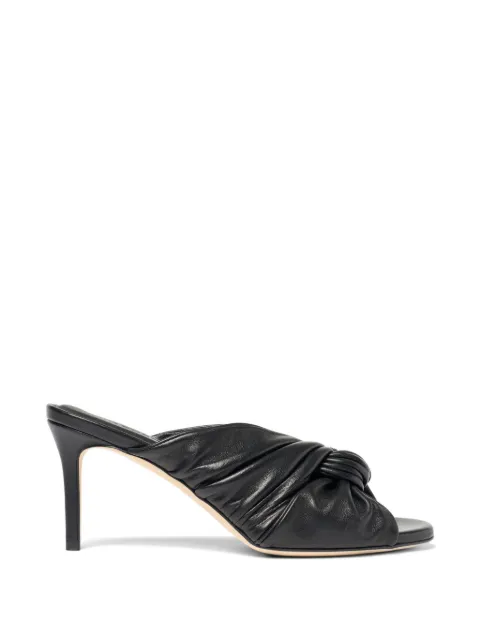 Scarosso 75mm Kiki mules Black KIKISANDBLACALF