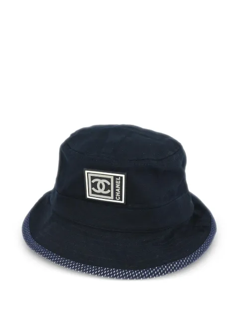 CHANEL Pre-Owned 1990-2000s sport line bucket hat Blue 135814