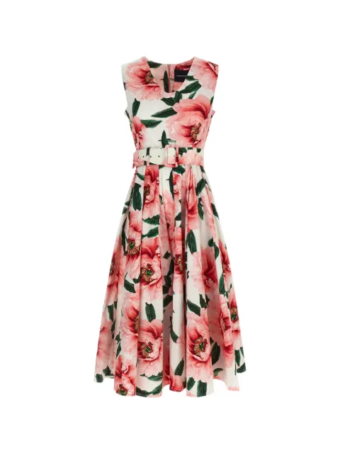 Samantha Sung Abilia floral midi dress White ABELIADRESSWHITESOFTROSE