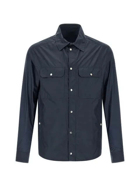 Moncler lightweight stop pointed-collar shirt Blue L10912F00054597SN