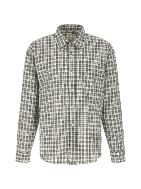 mfpen Executive check-pattern shirt Neutrals M126011OFFWHITECHECK