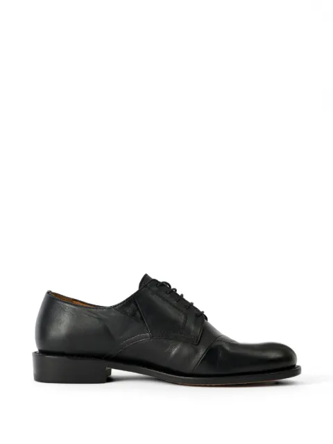 OUR LEGACY Patched Parade lace-up leather shoes Black A2267PM
