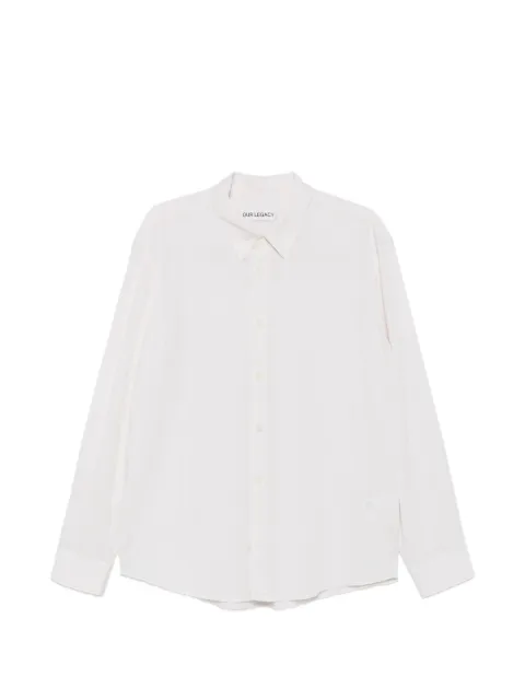 OUR LEGACY Beyond striped shirt White M4262BCS