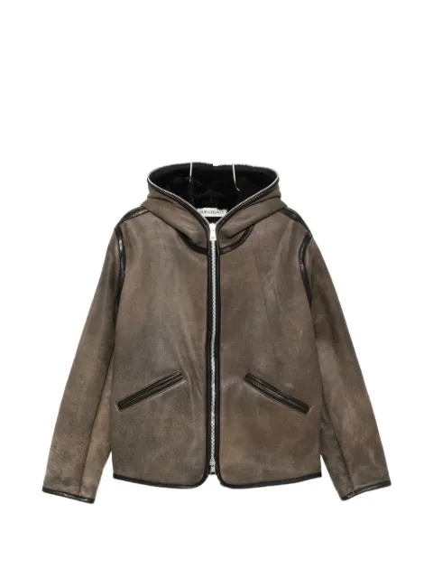 OUR LEGACY shearling zip-fastening jacket Grey M4269FS