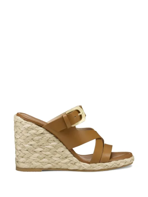 Stuart Weitzman Sai buckle-fastening wedge espadrilles Neutrals SN516SMOYVY
