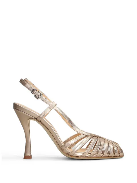 Chantal strappy cage-detail pumps Gold 3125