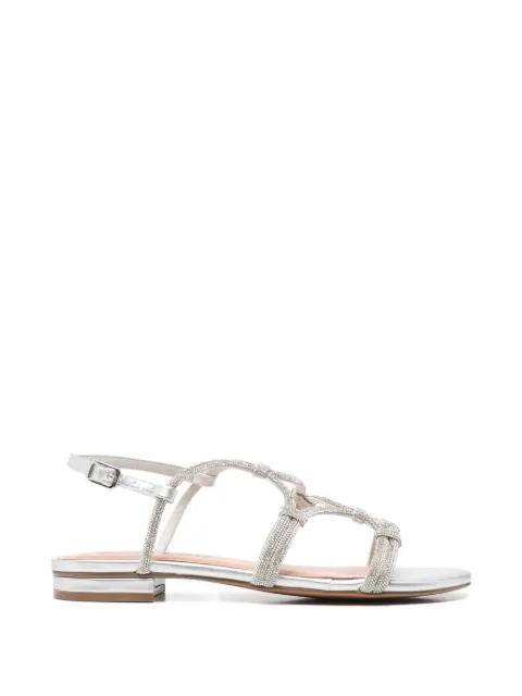 Bibi Lou crystal-embellished cage sandals Silver 957Z00HG