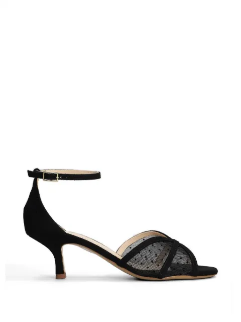 Fabio Rusconi polka-dot mesh sandals Black E2811CAMOGLI