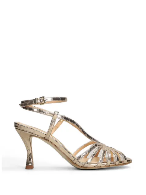 Chantal crocodile-effect multi-strap sandals Gold 3136