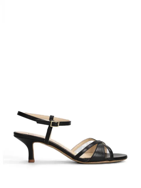 Fabio Rusconi criss-cross kitten-heel sandals Black E2844CAMOGLI