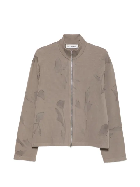 OUR LEGACY floral-print shrunken sweatshirt Neutrals M4266SS