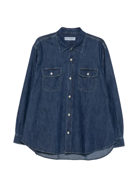 OUR LEGACY Country shirt Blue M4262CEB