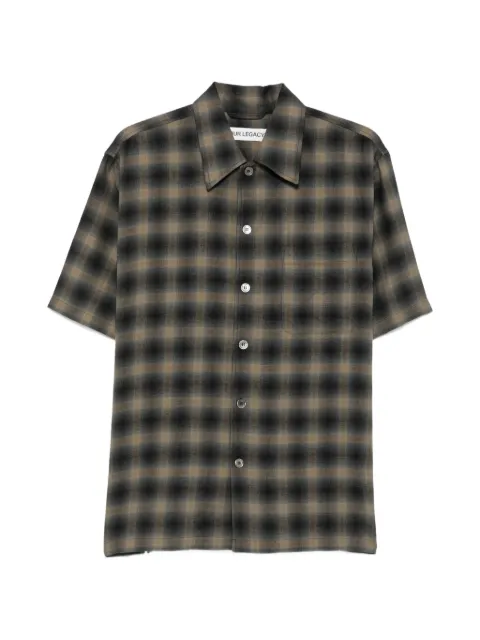 OUR LEGACY check-pattern shirt Green M4262EYC