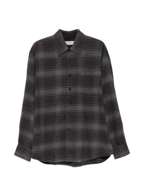 OUR LEGACY Above checked shirt Grey M4262AFN