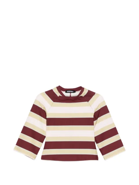 EB Denim Kingsley striped top Red WW9408KGSLY