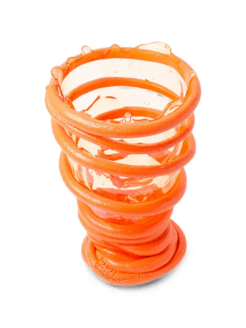 Fish Design by Gaetano Pesce x Browns exclusive Pompitu I irregular-trim vase Orange FDV5007